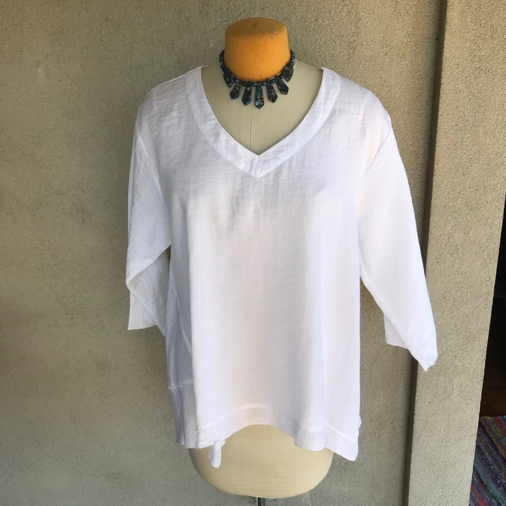 Habitat White Tunic Top